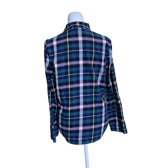 Women's Victoria's Secret Plaid Shirt, Size S/P, Blue - Picture 3 of 4